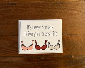 Boob Job Surgery Card