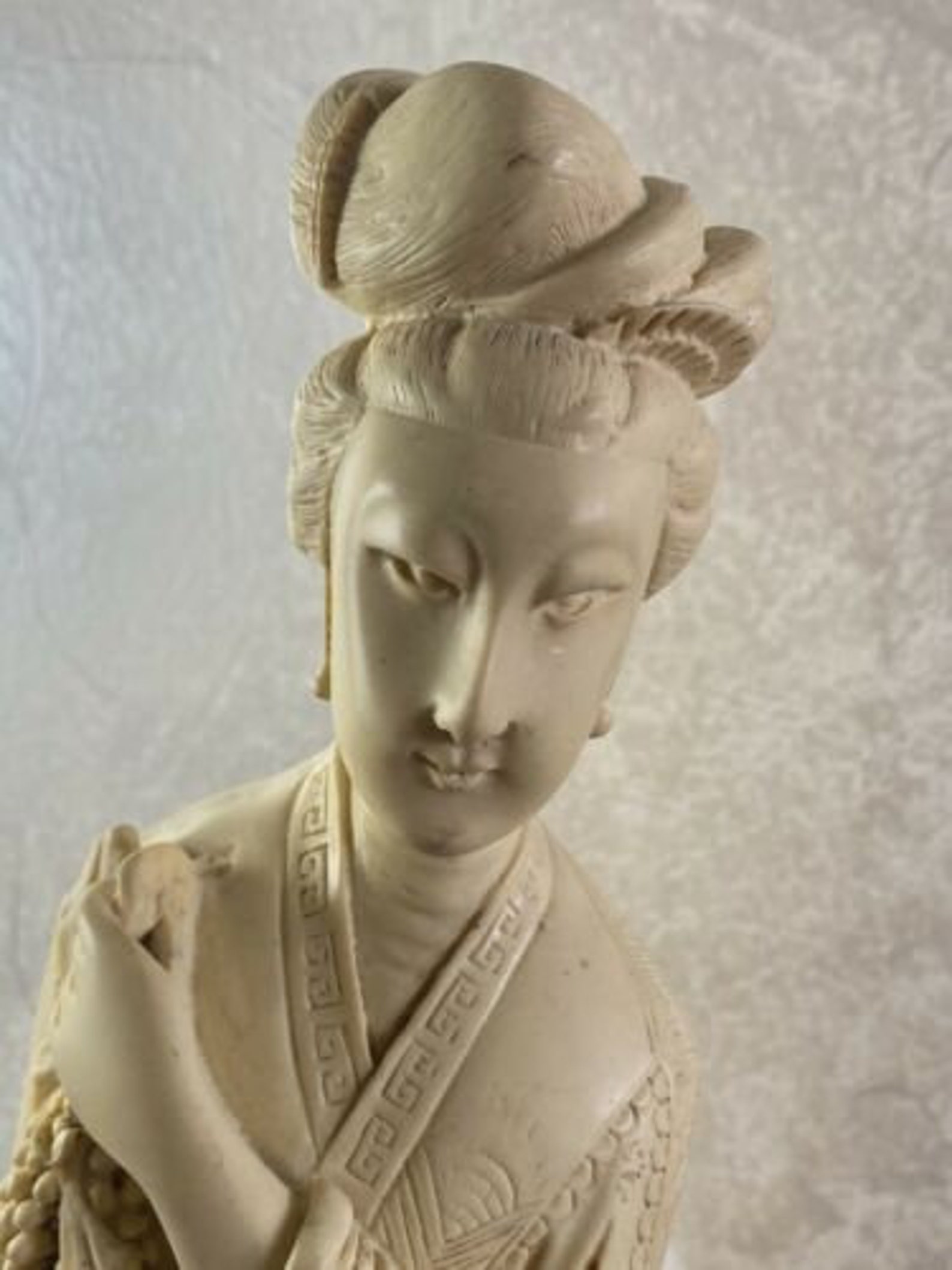 Antique Chinese Old Wise Resin Statue On Base Stamped. Etsy