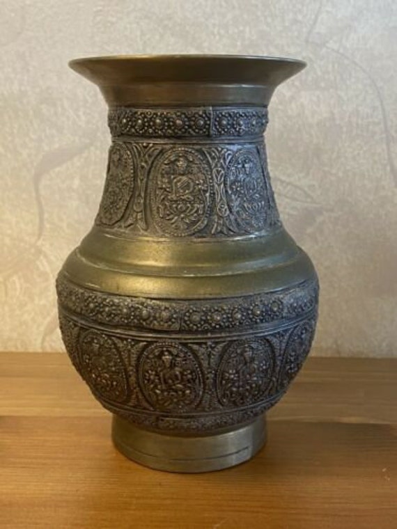 Antique Thai Hindu Bronze buddha Vase Etsy