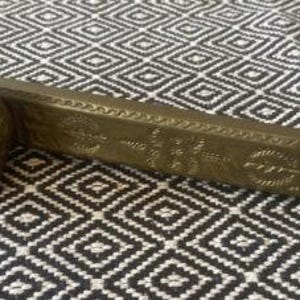 Antique Islamic Brass Qalamdan Travel Quill Pen Inkwell Persian 19th century