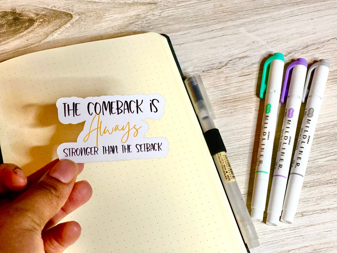 Inspirational Quote Stickers for BUJO Planners Journals - Etsy