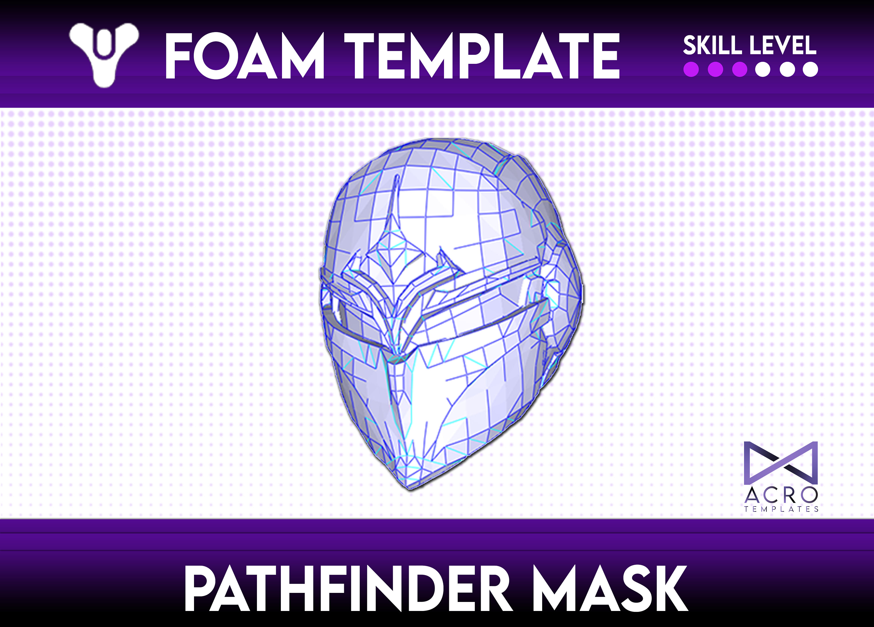 Pathfinder's Helmet hunter Foam Template Etsy