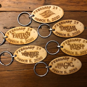 Disney Cruise Line fish extender gift key chain set of 5