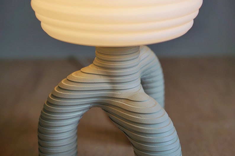 SQUIGGLE Table Lamp Modern Accent Lamp Futuristic Lamp Etsy