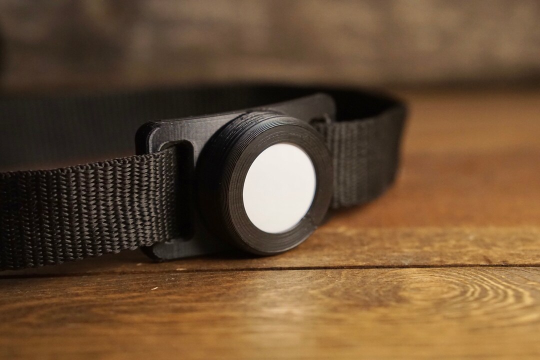 AirTag Slide on Dog Collar AirTag Pet Tracker Modern Dog Etsy