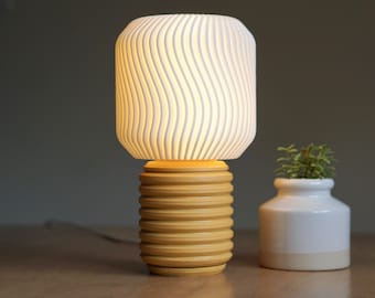 TWIRL- Modern Table Lamp, Unique Accent lamp - Mid Century Modern Lamp- Quirky Lamp-