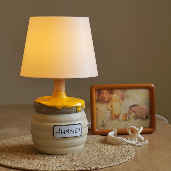 Honey Pot Lamp - Winnie the Pooh  Lamp - Hundred Acre Woods - Honey Lamp -