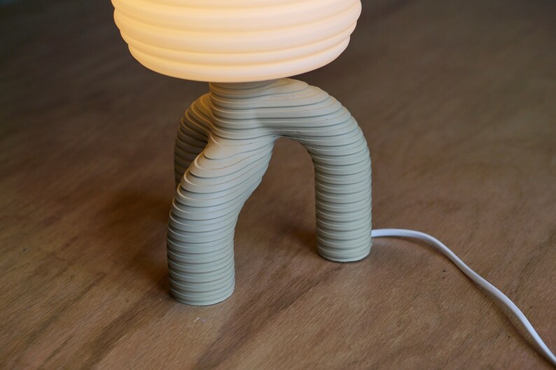 SQUIGGLE Table Lamp Modern Accent Lamp Futuristic Lamp Etsy
