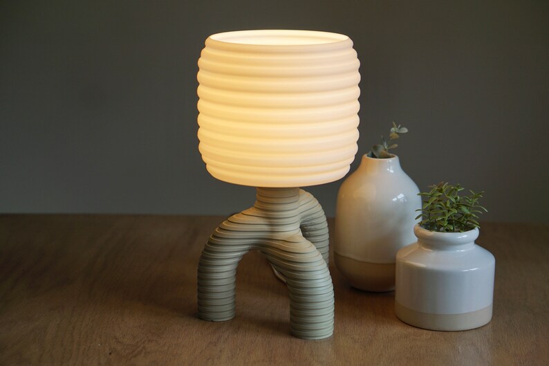 SQUIGGLE Table Lamp Modern Accent Lamp Futuristic Lamp Etsy