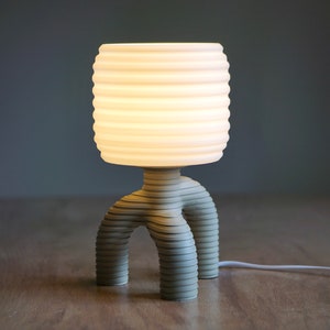 SQUIGGLE Table lamp - Modern Accent lamp - Futuristic Lamp - Modern light - Quirky Lamp -
