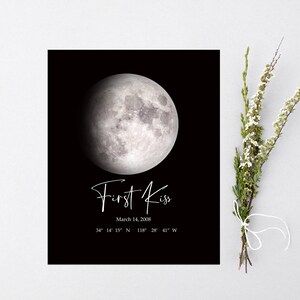 Moon Phase Custom, Personalized Moon Phase Print, Moon Print Custom, Moon Printable, Moon Phase Print, Moon Phase Wall Art, Moon Phase Gift