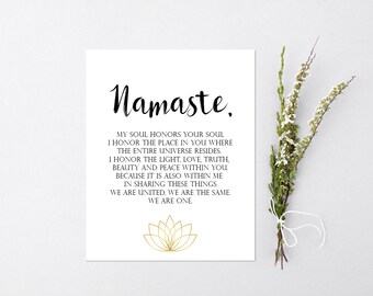Quote Print, Poster, Quote Posters, Quote Wall Art, Quote Art,  Yoga Quote,  Quote Printable, Printable Wall Art, Namaste
