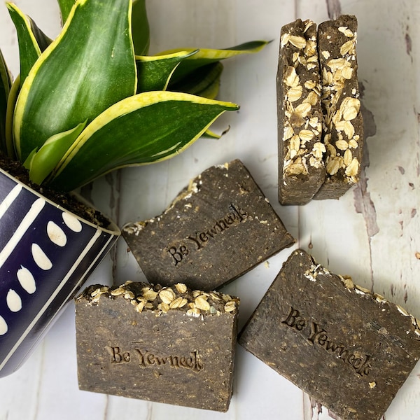 African black soap Skin Food bar with turmeric, kojic acid, neem, and licorice. Acne blemish Bar for face &  body.