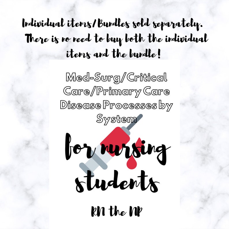 Fundamentals Med-Surg Primary Care Critical Care Full Bundle for Nursing Students
