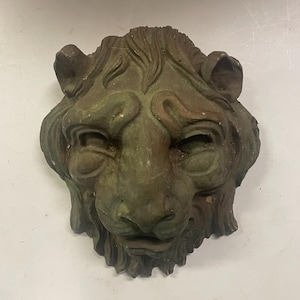 Animal Lion  head sculpture wall art face home decor
