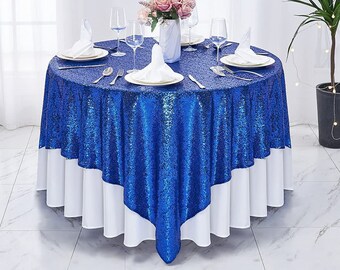 Royal Sequin Table Overlay 52''x52''