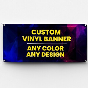 Custom Vinyl Banner Sign, Personalized Event & Business Advertising