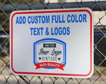 Personalized Aluminum Metal Sign: Custom Outdoor Business & Property