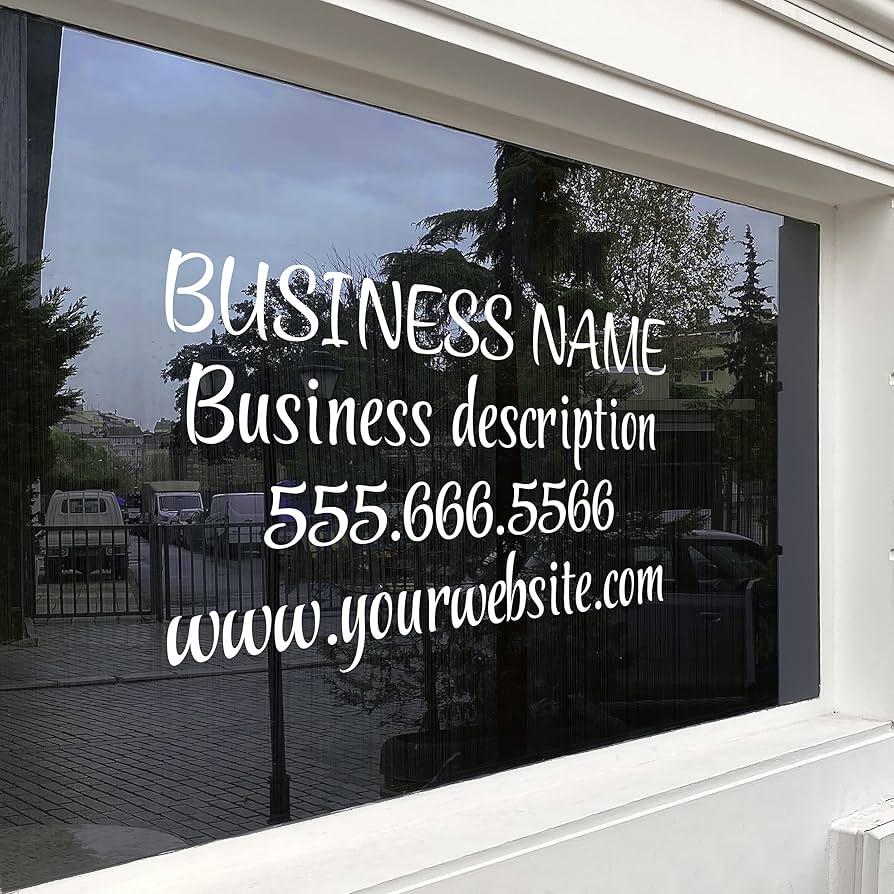 Custom Vinyl Decal: Personalized Lettering for Windows, Walls, and More ...