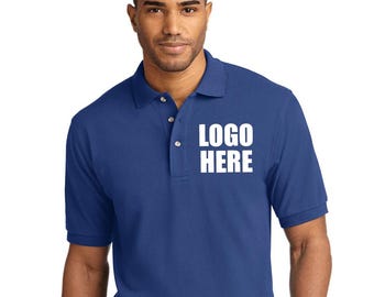 Custom Printed Cotton Polo Shirt: Personalized Work & Sports Uniform
