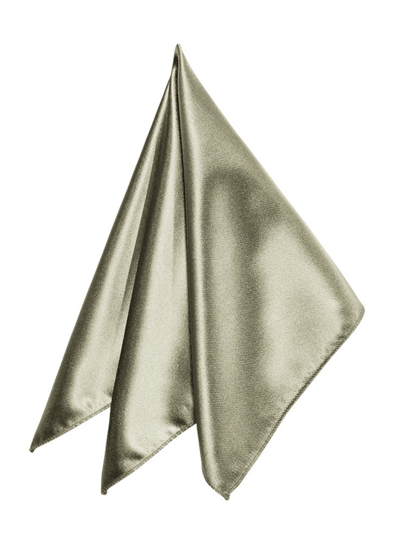 12''x12'' Olive Satin Napkins pack of 12 Etsy