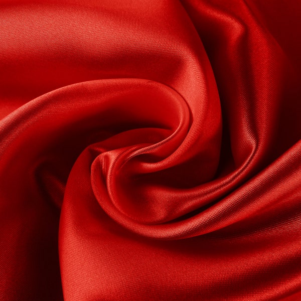 Red Satin Fabric Etsy