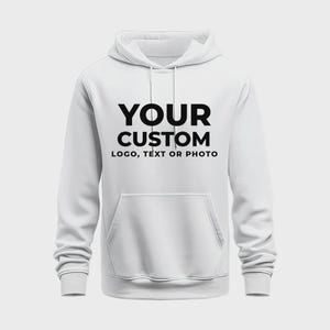 Custom DTF Printed Hoodie: Personalized Text or Logo, Unisex Fit