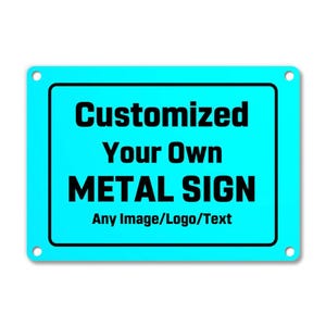 Custom Aluminum Sign – Personalized Metal Sign for Outdoor Use, Business, Parking, Property, Security, Deliveries, or Custom Text