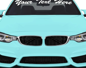 Custom Windshield Banner Decal: Personalized Car Truck Window Text Sticker