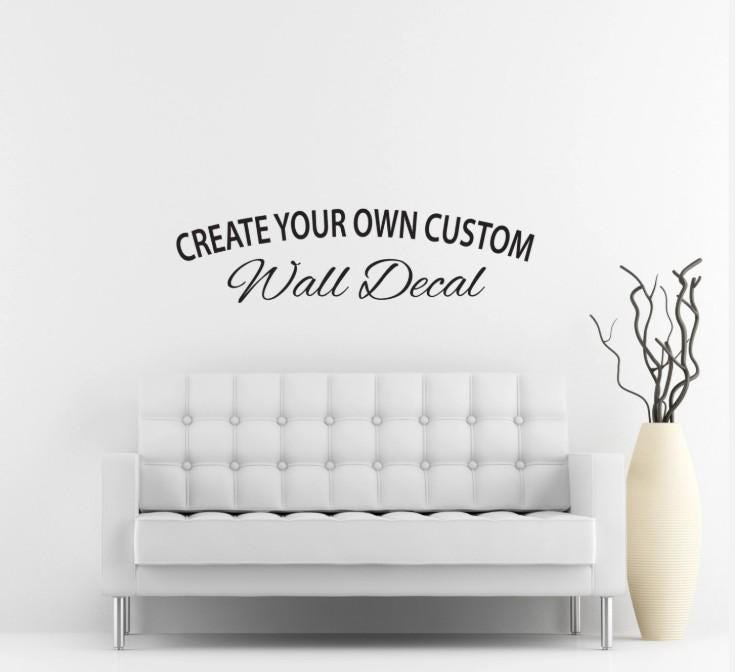Custom Vinyl Wall Lettering Decal: Personalized Name, Quote, Nursery ...