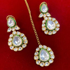 Rihana Sabyasachi inspired kundan choker necklace image 7