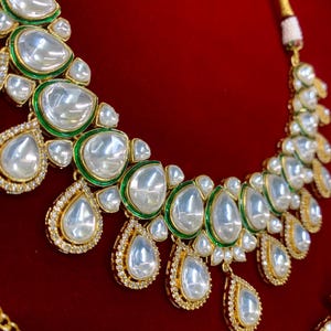 Rihana Sabyasachi inspired kundan choker necklace image 9