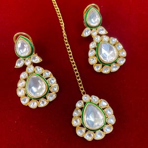 Rihana Sabyasachi inspired kundan choker necklace image 8