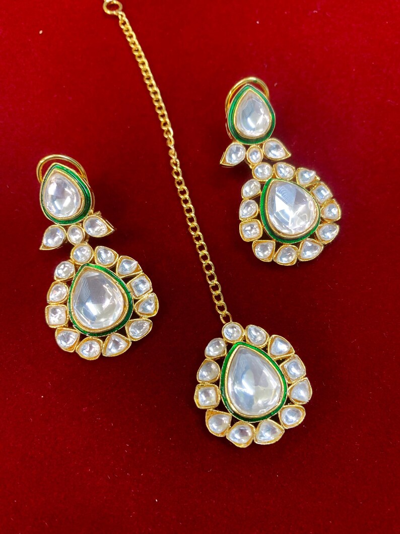 Rihana Sabyasachi inspired kundan choker necklace image 8