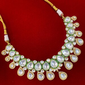 Rihana Sabyasachi inspired kundan choker necklace image 5