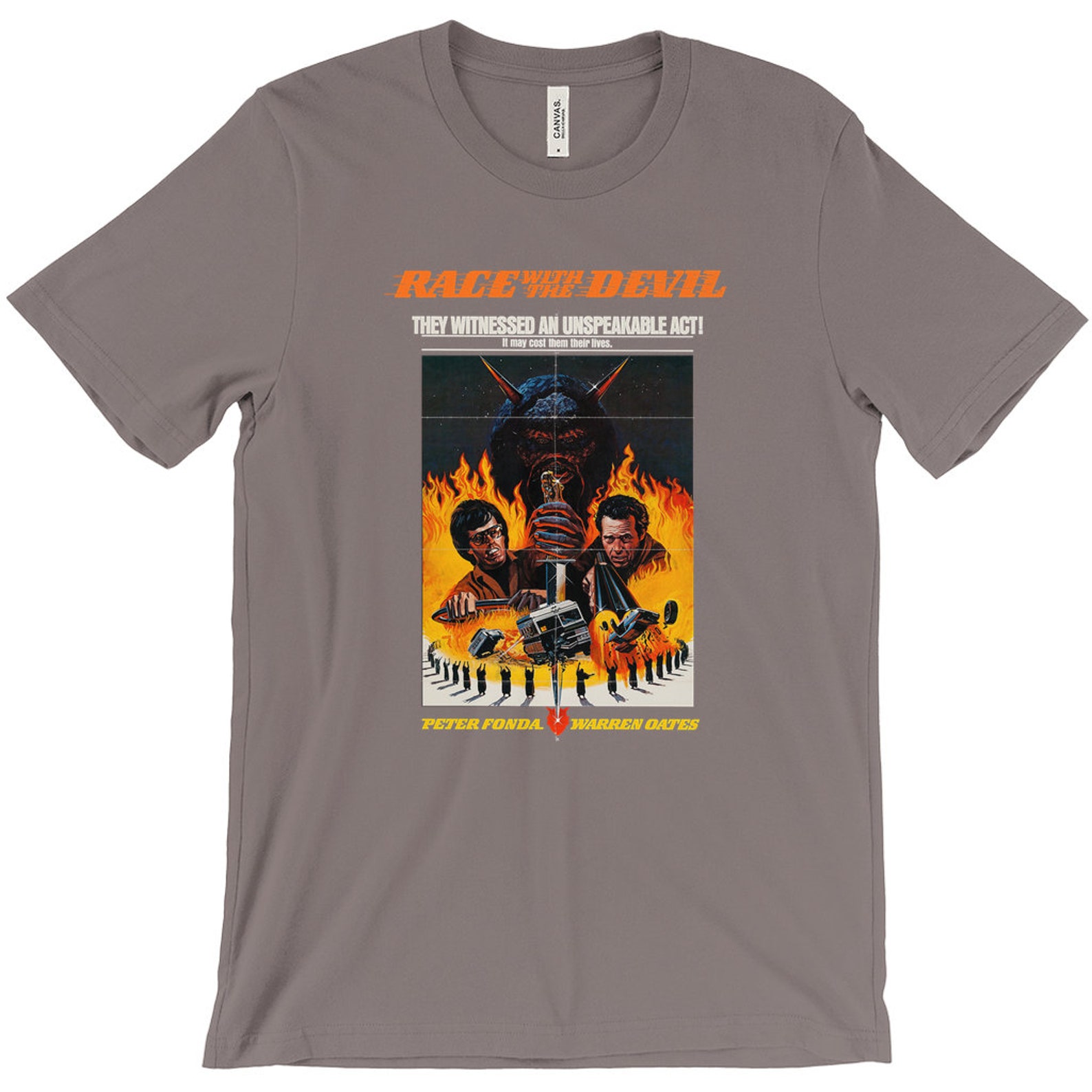 Race With the Devil T-shirt Vintage Cult Movie T Shirts - Etsy