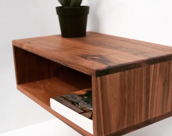 Walnut Floating Bedside Table/Nightstand/Vanity/Side Table (Free Shipping!)