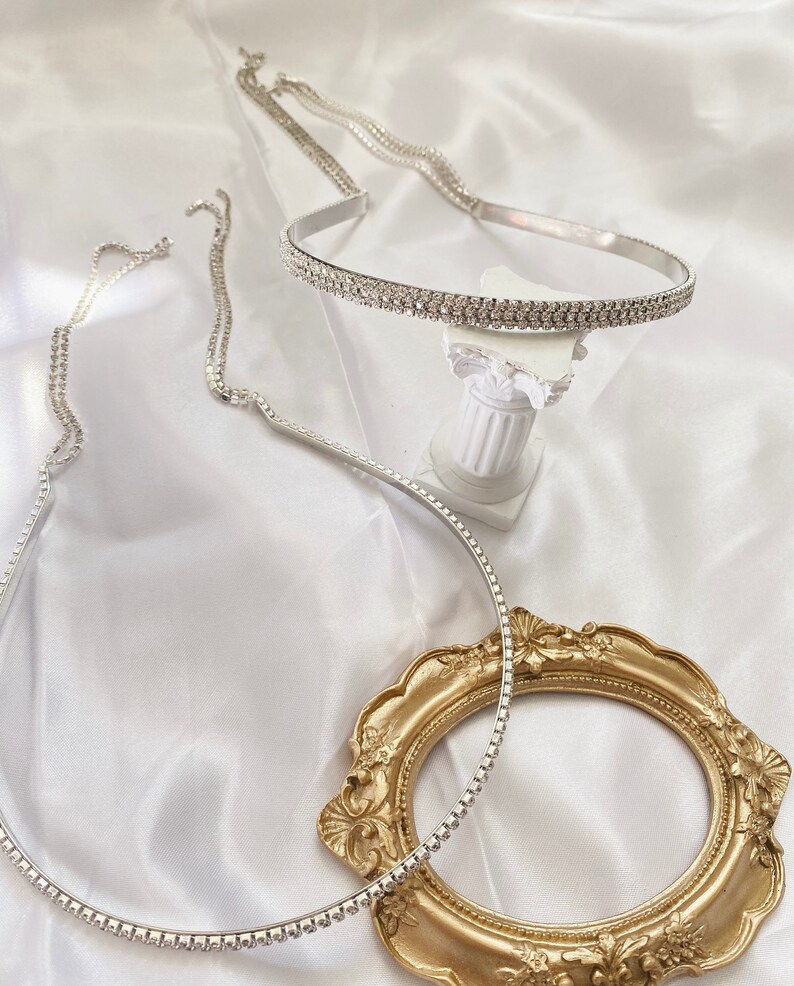 Rhinestone Headband With Tassel women Tassel Headband Etsy