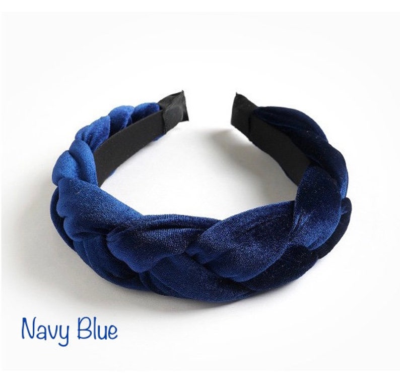 Velvet Braided Padded Headband Spanish Vintage Style Alice Etsy Australia