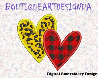 Love Heart Applique Embroidery Designs, Saint-Valentin, Lovers Heart Machine Embroidery Designs