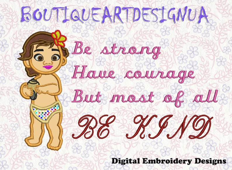 Moana baby Pillow quotes applique Machine Embroidery Designs Moana applique design Disney Princess applique Embroidery Designs