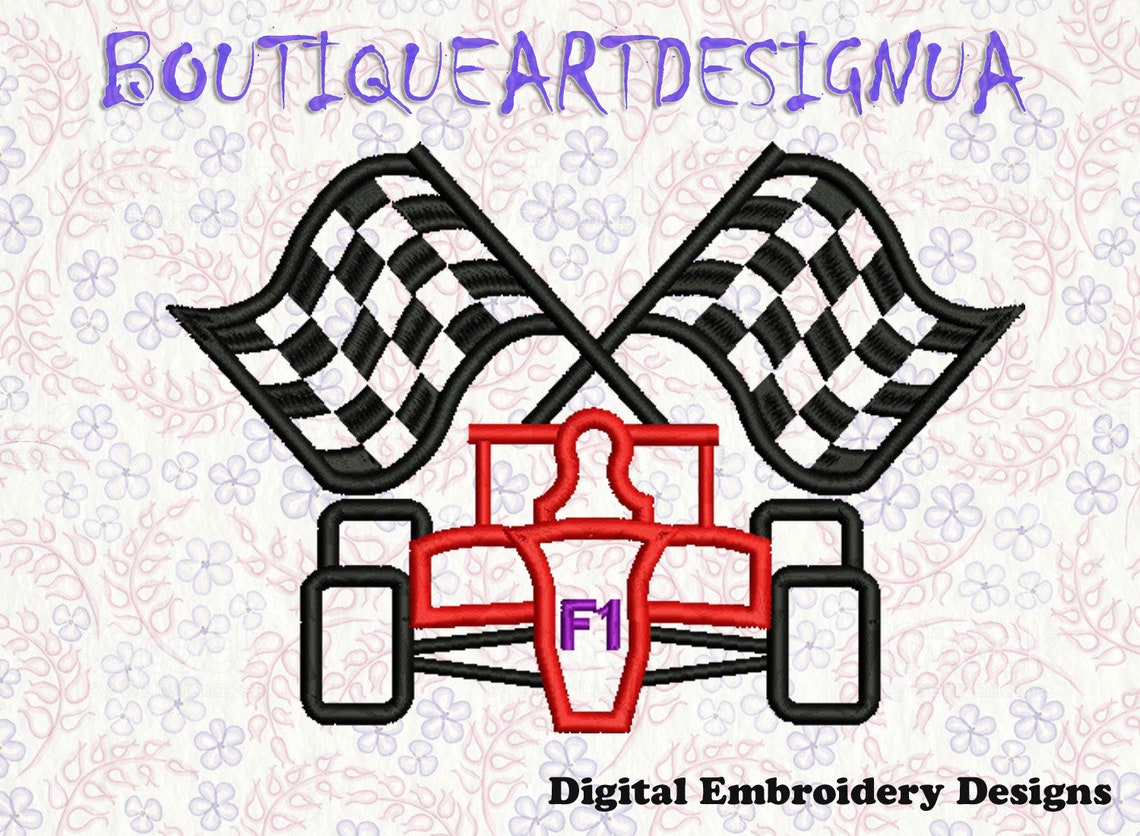 Formula 1 truck applique embroidery designs formula racing  etsy Formula 1 truck applique embroidery designs formula racing  etsy