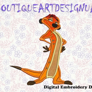 Timon Applique Embroidery Designs, Lion King Timon Pumba Embroidery ...