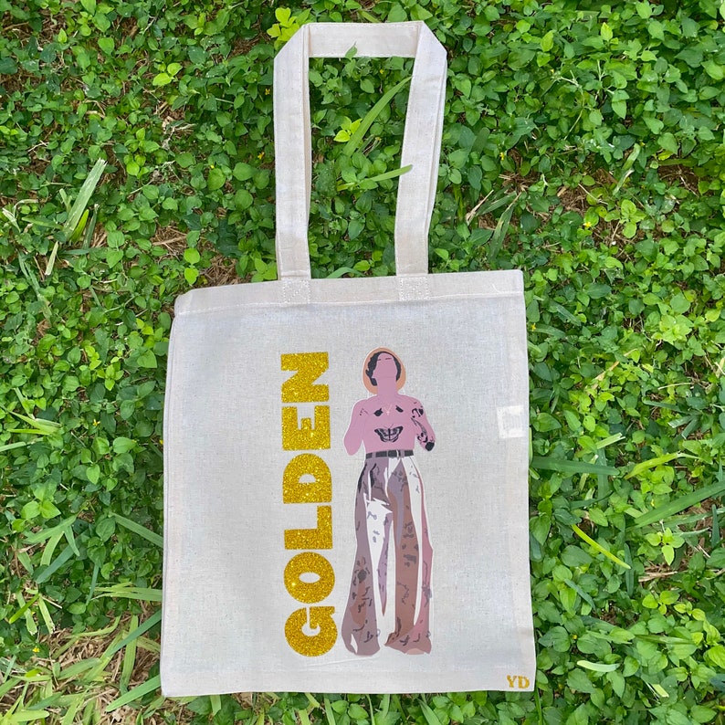 Harry Styles GOLDEN Tote Bag Etsy
