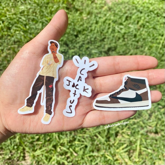 Travis Scott Cactus Jack Sticker Set Etsy Hong Kong