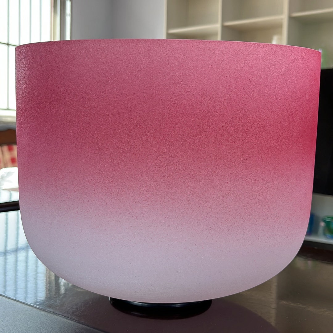 8 Inch C Note 432hz Perfect Pitch Crystal Singing Bowl With - Etsy