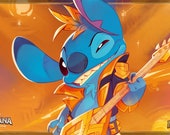 ロックスタースティッチ　プレイマット　チャンピオン Stitch Rock Star CHAMPION Play Mat Lorcana Set Championship