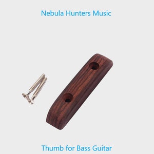 Rosewood Bass Guitar Thumb Rest with Mounting Screws for Fender Jazz & Precision P Bass New