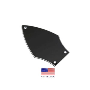 Flying Vee Arrowhead 3 Ply Black Vinyl Truss Rod Cover for Flying V Style Guitars