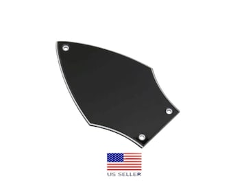 Copertura per truss rod in vinile nero a 3 strati Flying Vee Arrowhead per chitarre stile Flying V